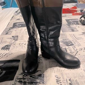 Arizona black/brown knee high boots.